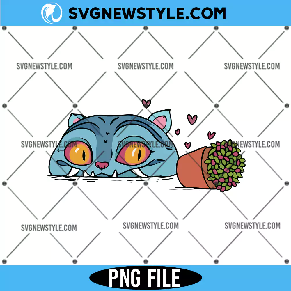 Blue Cat Anime Png, Kawaii Demon Cat Png, Digital Download 1 Blue Cat Anime Png