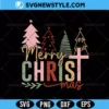 Christian Christmas Svg Cricut Files, Merry Christmas SVG, PNG Digital Download 2 Christian Christmas Svg Cricut Files