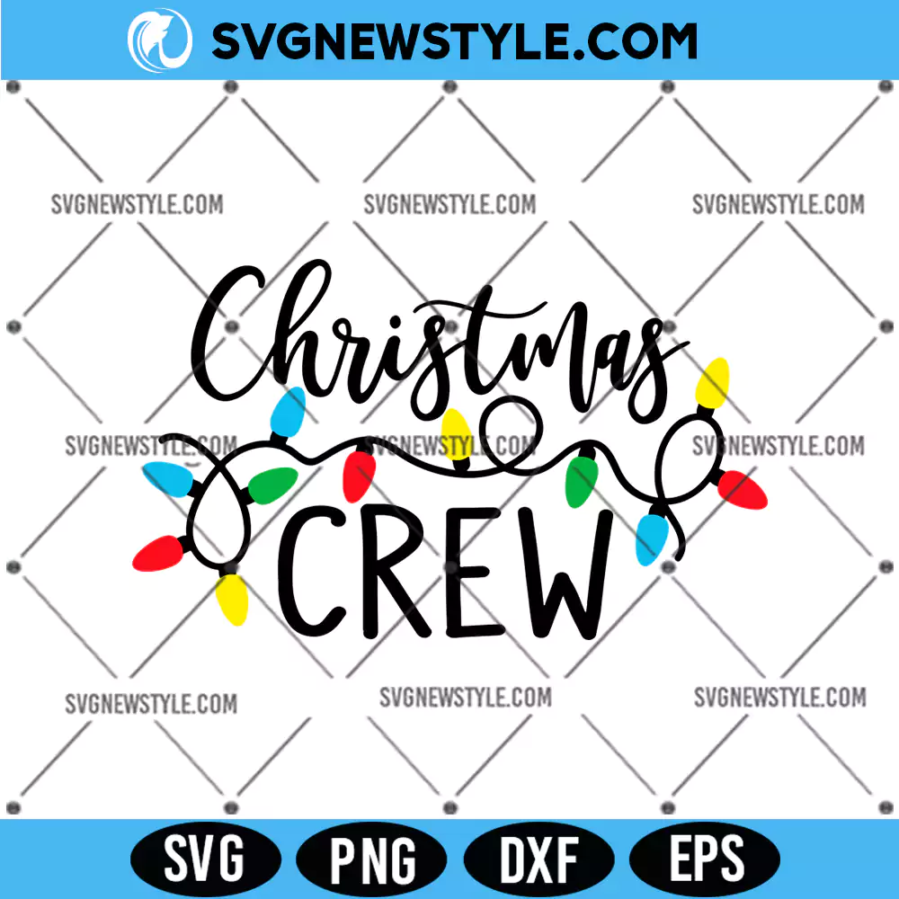 Christmas Crew Svg Cut Files, Family Christmas Svg, PNG DXF EPS Digital Download 1 Christmas Crew Svg Cut Files