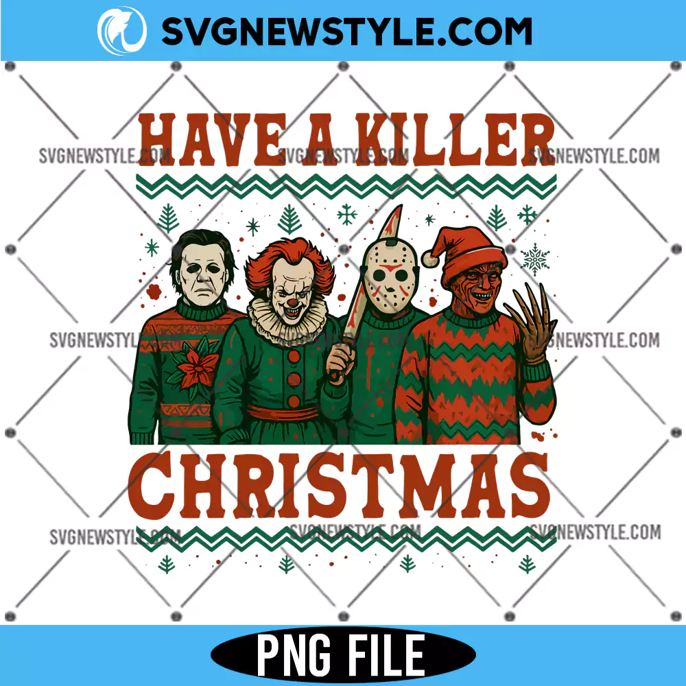 Christmas Horror Png, Michael Jason Funny Xmas Shirt Sublimation, Digital Download 1 Christmas Horror Png