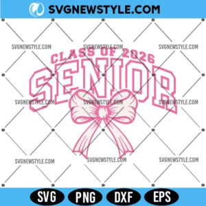 Coquette Senior Class Of 2026 Svg