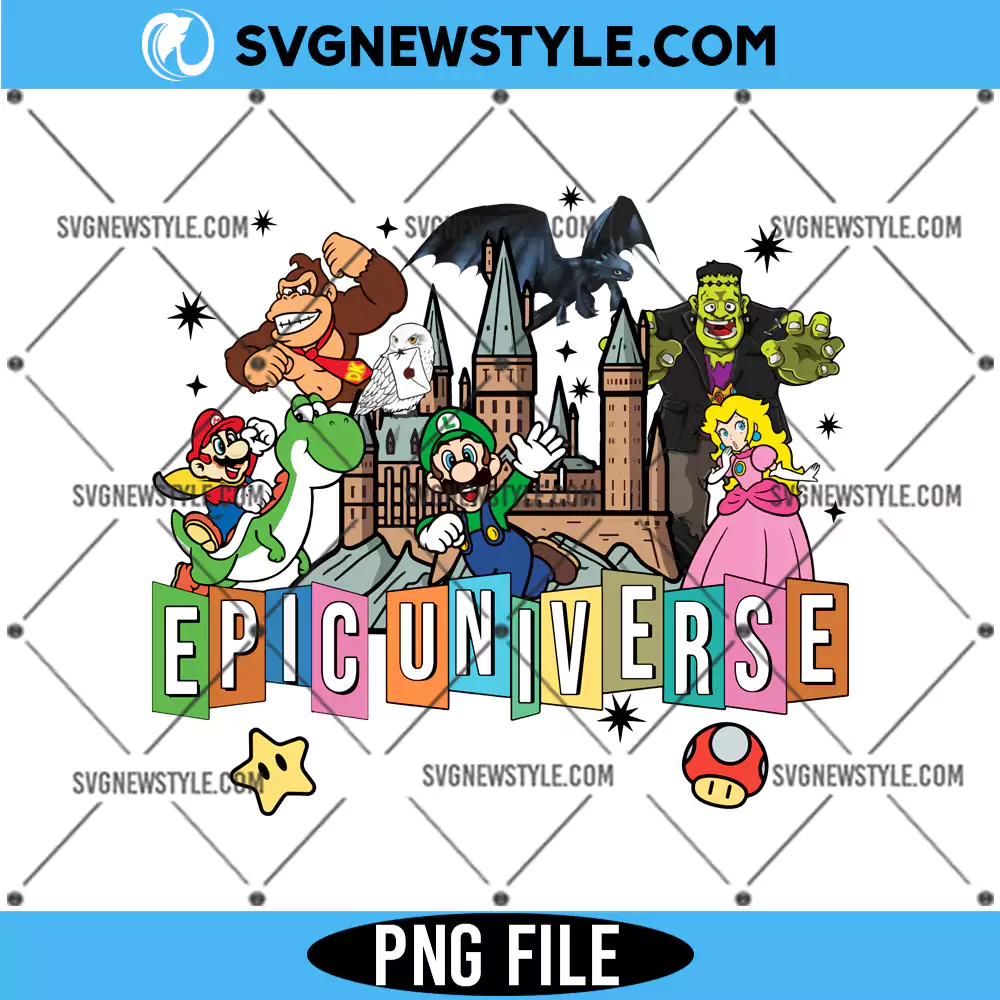Custom Epic Universe Png, Universal Studios Trip PNG, Digital Download 1 Custom Epic Universe Png