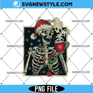 Dead Inside Skeleton Christmas Png