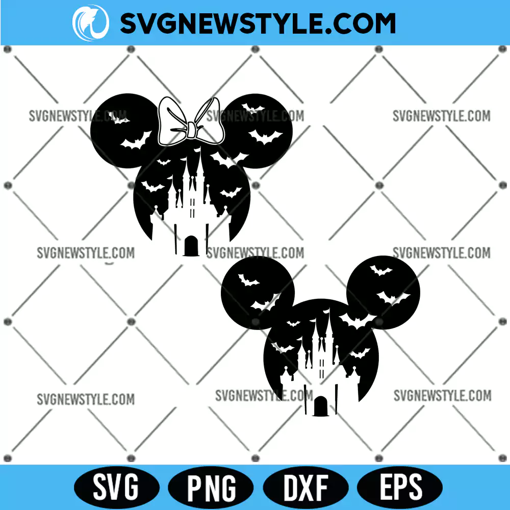 Disney Halloween Svg Bundle Cut Files, PNG DXF EPS | Cricut & Silhouette Files 1 Disney Halloween Svg Bundle Cut Files