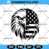 Eagle With American Flag Svg PNG
