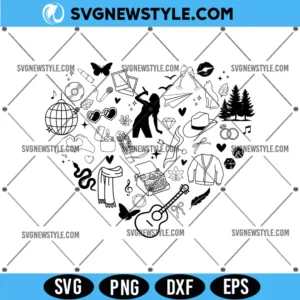 Taylor Era Heart Svg