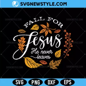Fall For Jesus Svg