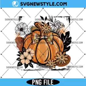Boho Pumpkin Coquette Png