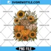 Floral Pumpkin PNG for Cricut