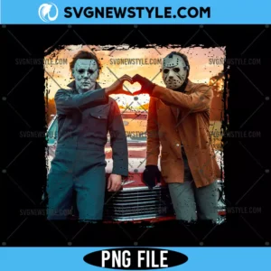 Funny Michael Myers and Jason Halloween Png