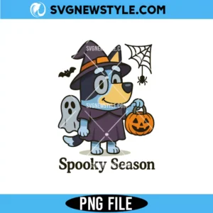 Halloween Bluey PNG, Ghost Bluey Pumpkin Png, Digital Download