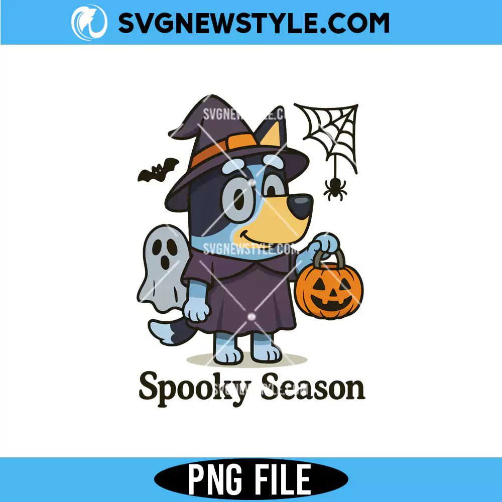 Halloween Bluey PNG, Ghost Bluey Pumpkin Png, Digital Download 1 Halloween Bluey PNG