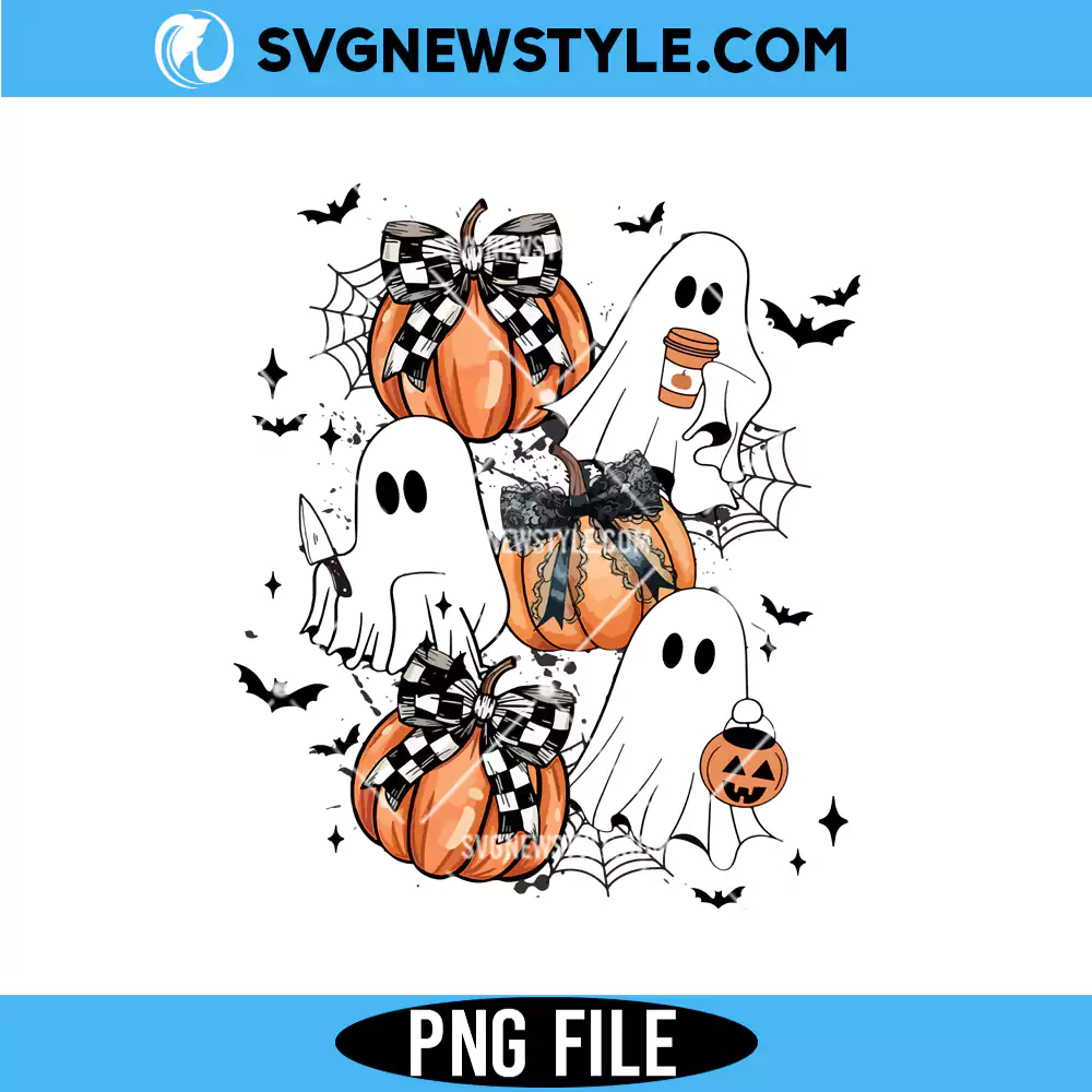 Coquette Bow PNG for Halloween, Cute Ghost Png, Digital Download 1 Coquette Bow PNG for Halloween