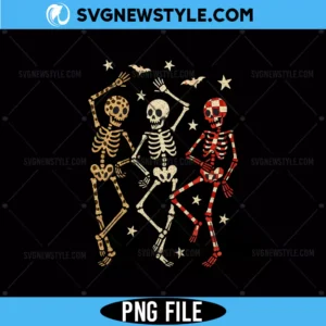 Leopard Dancing Skeletons Png, Spooky Season Png, Digital Download
