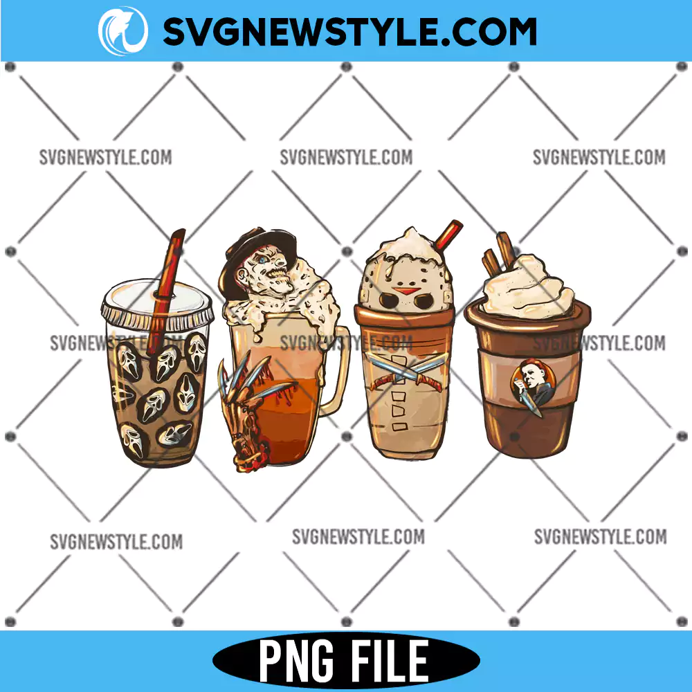 Halloween Horror Coffee Png, Spooky Coffee PNG, Digital Download 1 Halloween Horror Coffee Png