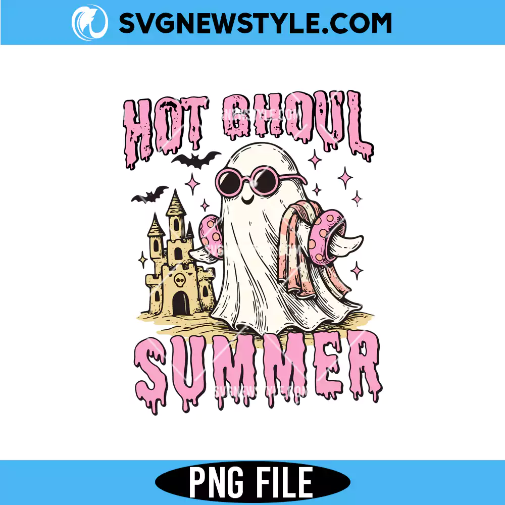 Hot Ghoul Summer PNG, Cute Spooky Season PNG, Digital Download 1 Hot Ghoul Summer PNG