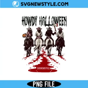 Howdy Halloween PNG, Funny Cowgirl Halloween Shirt, Digital Download