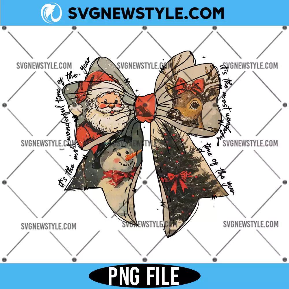 Christmas Coquette bow Png sublimation, Reindeer snowman png, Digital Download 1 Christmas Coquette bow Png sublimation