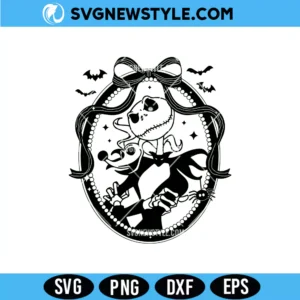 Jack Skellington Bow Svg, Disney Halloween Svg, PNG DXF EPS &ndash; Digital Download