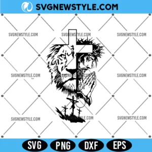 Jesus Cross lion SVG PNG