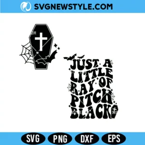Just A Little Ray Of Pitch Black SVG