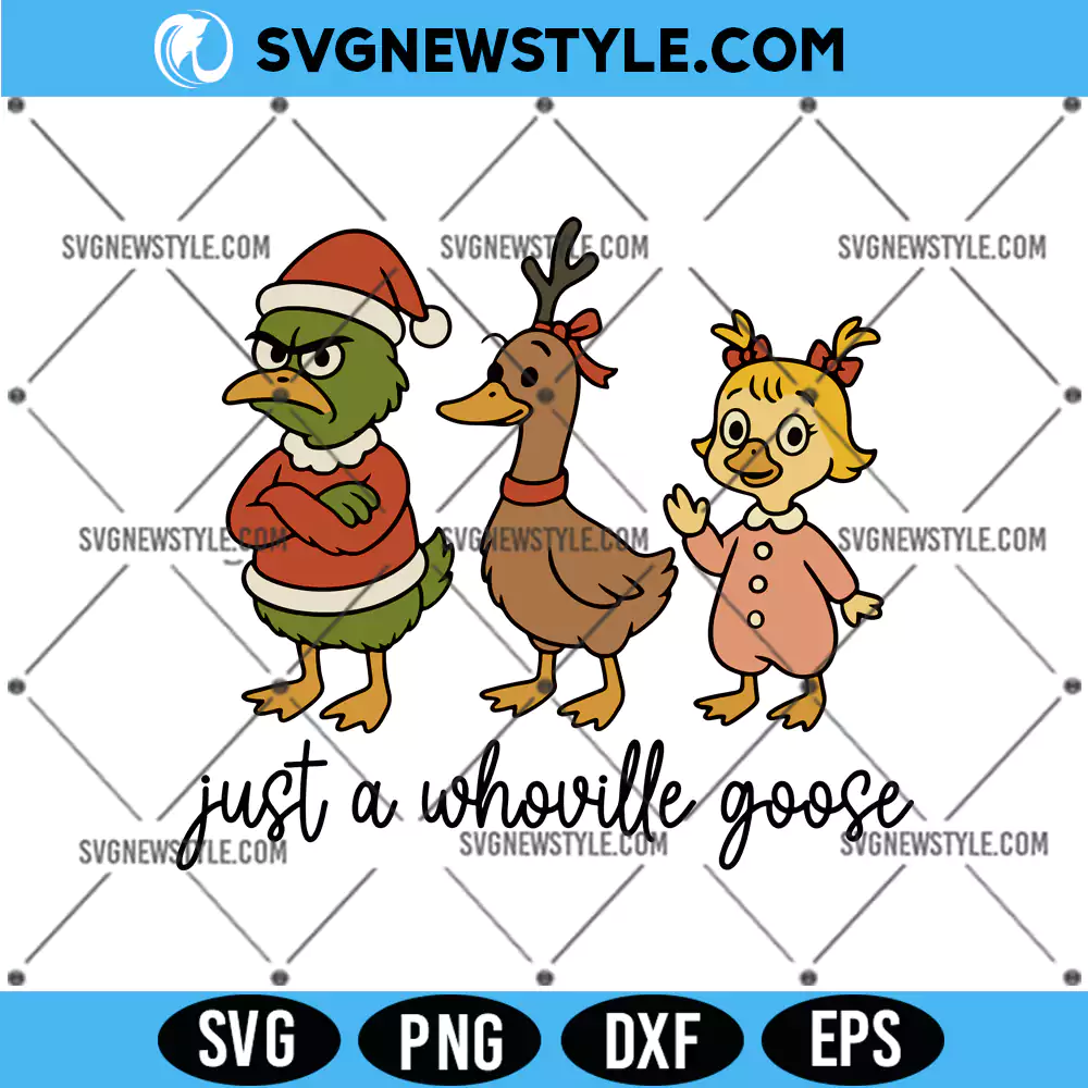 Just a Christmas Goose Svg, Silly Christmas Goose Svg, PNG Digital Download 1 Just a Christmas Goose Svg