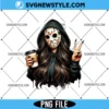 Killer Mama Dark Brown Hair Png, Horror mom PNG, Digital Download 2 Killer Mama Dark Brown Hair Png