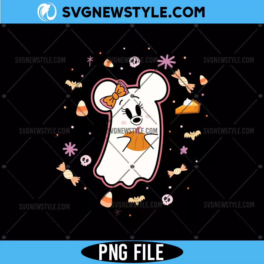 Halloween Minnie Mouse PNG, Disney ghost PNG sublimation, Digital Download 1 Halloween Minnie Mouse PNG