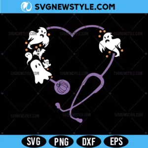 Nurse Halloween Stethoscope Svg