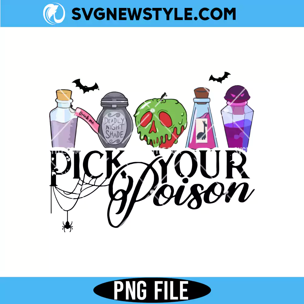 Pick Your Poison Png, Disney Witch Png, Digital Download 1 Pick Your Poison Png