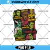 Retro Halloween Monsters PNG sublimation