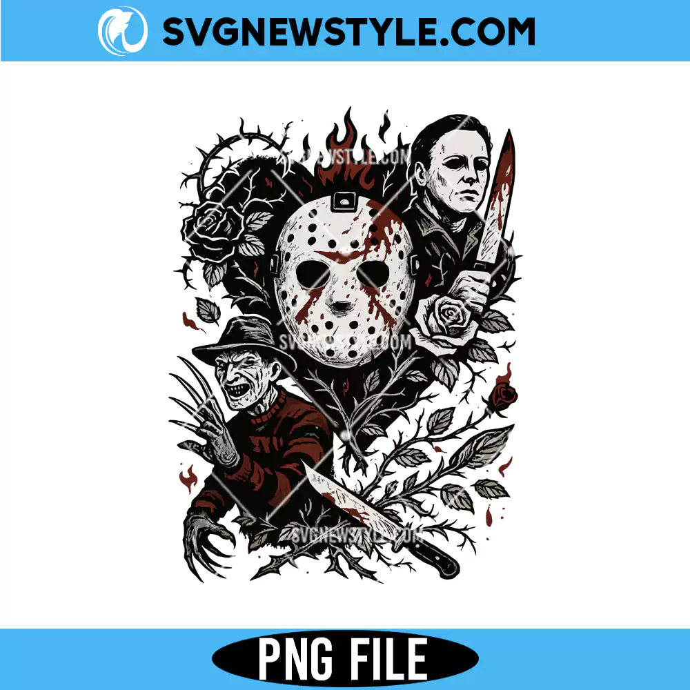 Horror Halloween Sublimation, Horror Movie Png, Digital Download 1 Horror Halloween Sublimation
