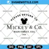 Return to Mickey And Co Svg Png