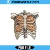 Ribcage Pumpkins Png, Halloween Skeleton Png, Digital Download 3 Ribcage Pumpkins Png