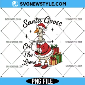 Santa Goose PNG Designs