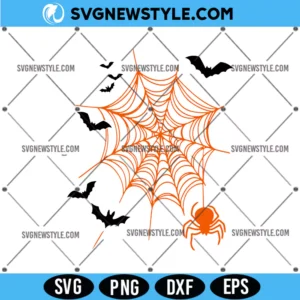 Spider Halloween Svg, Bats Svg, PNG DXF EPS | Instant Download