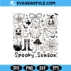 Spooky Flower Svg, Spooky Season Svg, PNG DXF EPS – Digital Download 3 Spooky Flower Svg