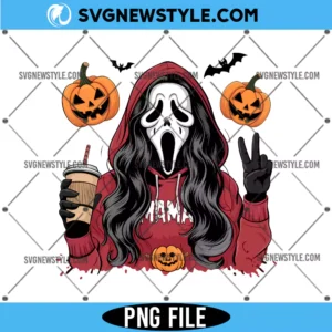 Ghostface Halloween Girl PNG