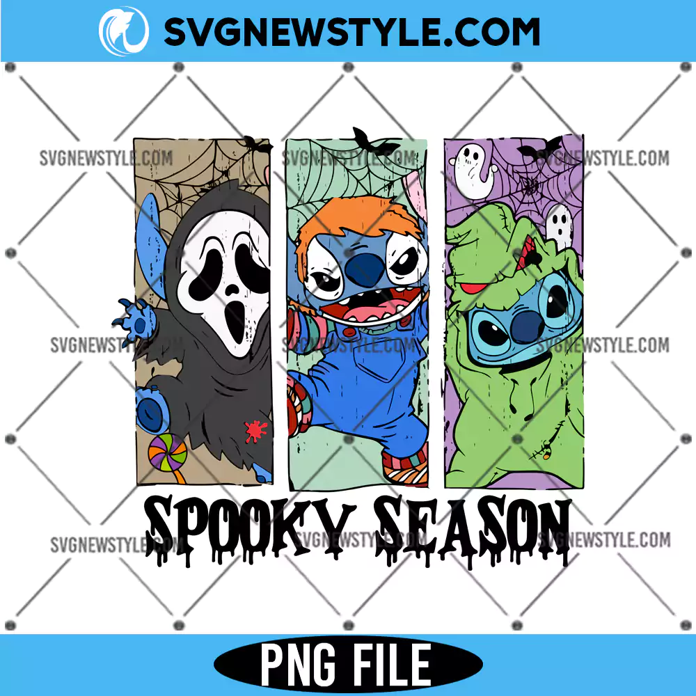 Spooky Season Stitch PNG, Stitch Halloween png, Digital Download for Cricut 1 Spooky Season Stitch PNG