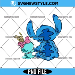 Blue Monster Stitch PNG