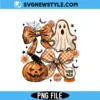 Vintage Halloween Ghost Coquette Png