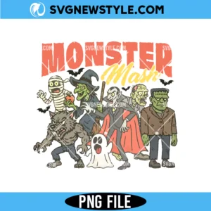 Halloween Horror Monsters Friends Png, Halloween Shirt Png, Digital Download