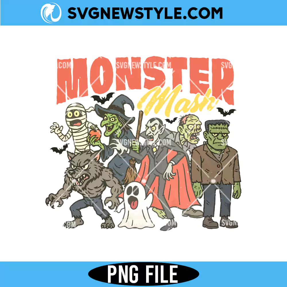 Halloween Horror Monsters Friends Png, Halloween Shirt Png, Digital Download 1 Halloween Horror Monsters Friends Png