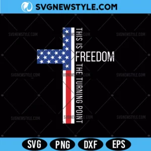 American Flag Cross SVG