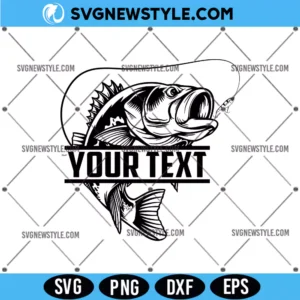 Personalized Fishing Monogram SVG