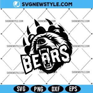 Bears School Spirit Svg