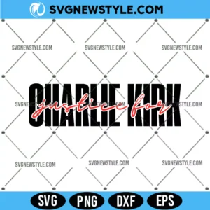 Charlie Kirk Justice For Svg