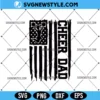 Cheer Dad SVG Cut File, American Flag Svg, PNG DXF EPS Digital Download 3 Cheer Dad SVG Cut File