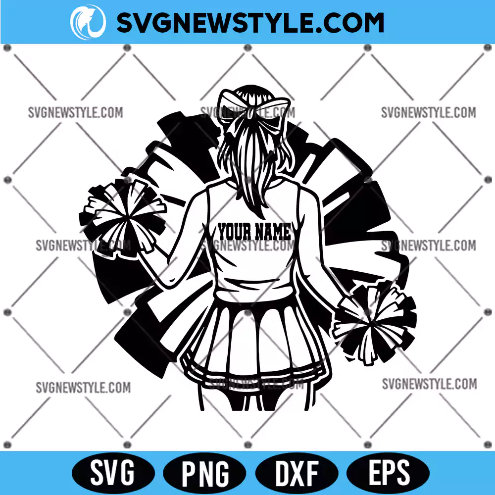 Personalized Cheerleader Svg, Cheer Dance Svg, PNG DXF EPS, Digital Download 1 Personalized Cheerleader Svg