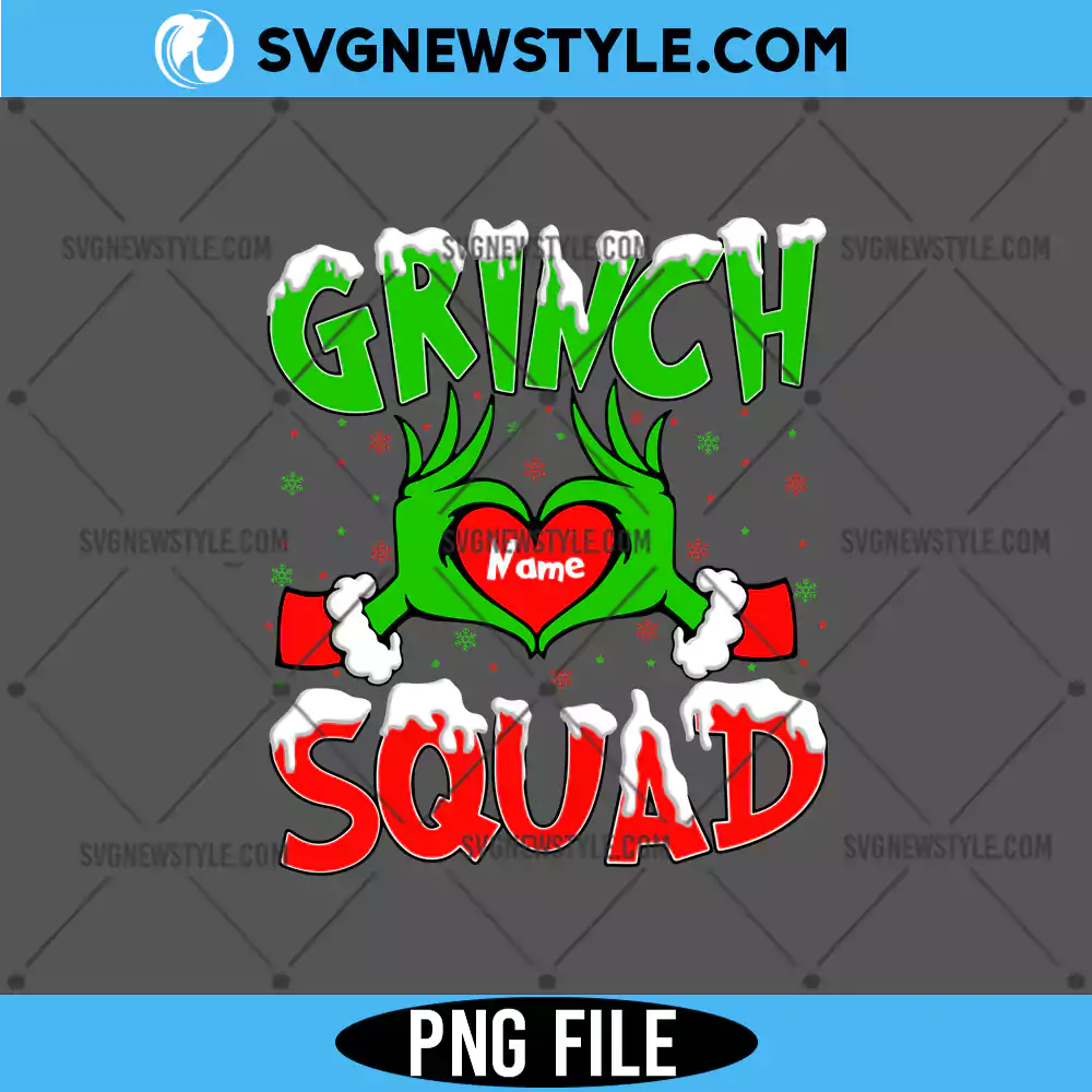 Custom Grinch Family Png, Personalized Grinch Hand Heart Png, Digital Download 1 Custom Grinch Family Png